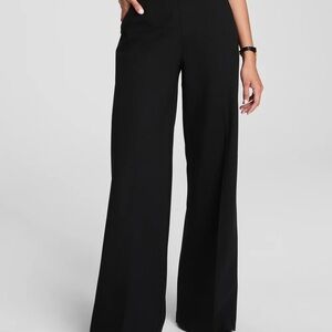 SPANX Ponte Black Wide Leg Pants Size M